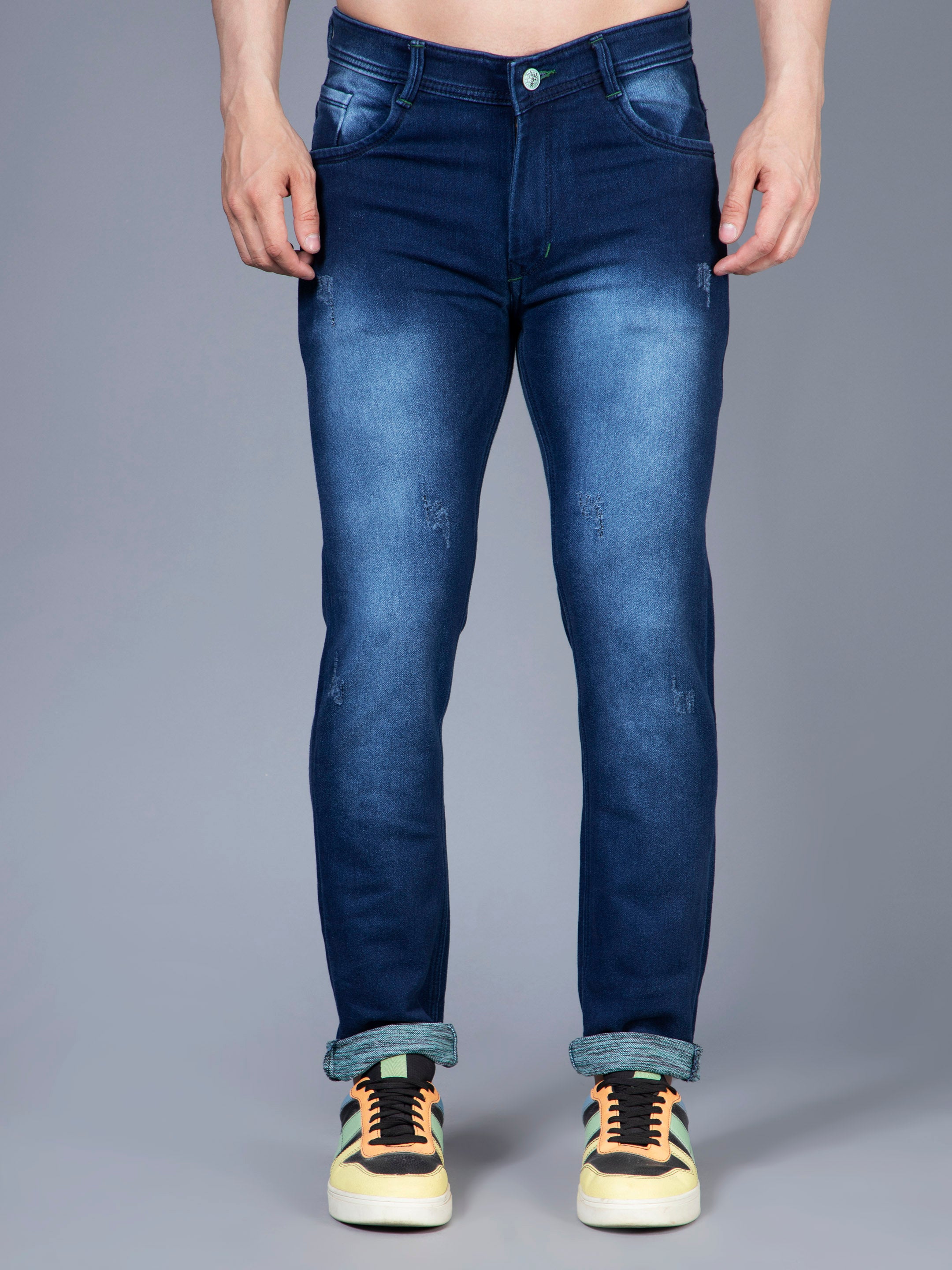 Buy Dark Blue Denim Jeans Men – Shio.in